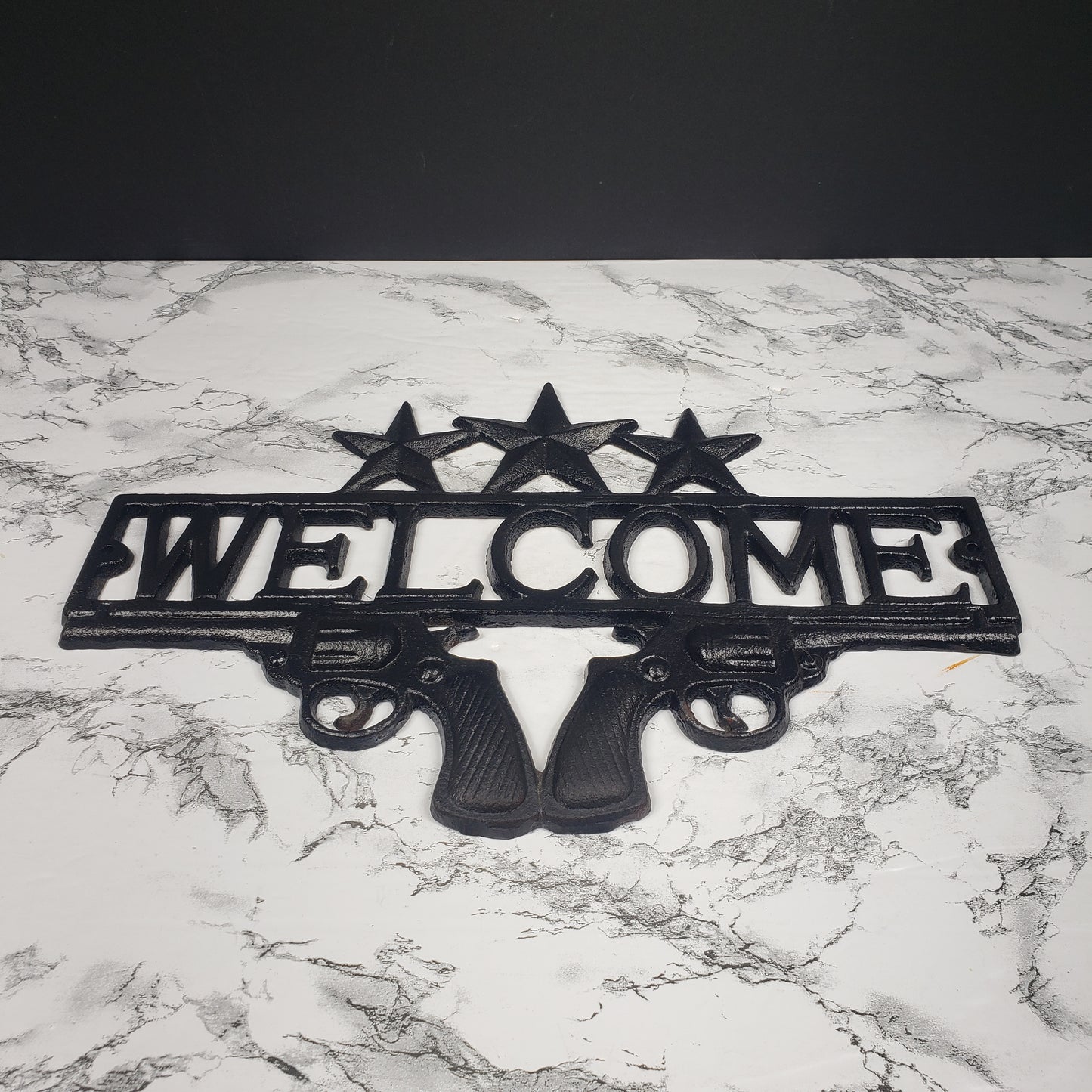 Welcome Sign Cast Iron