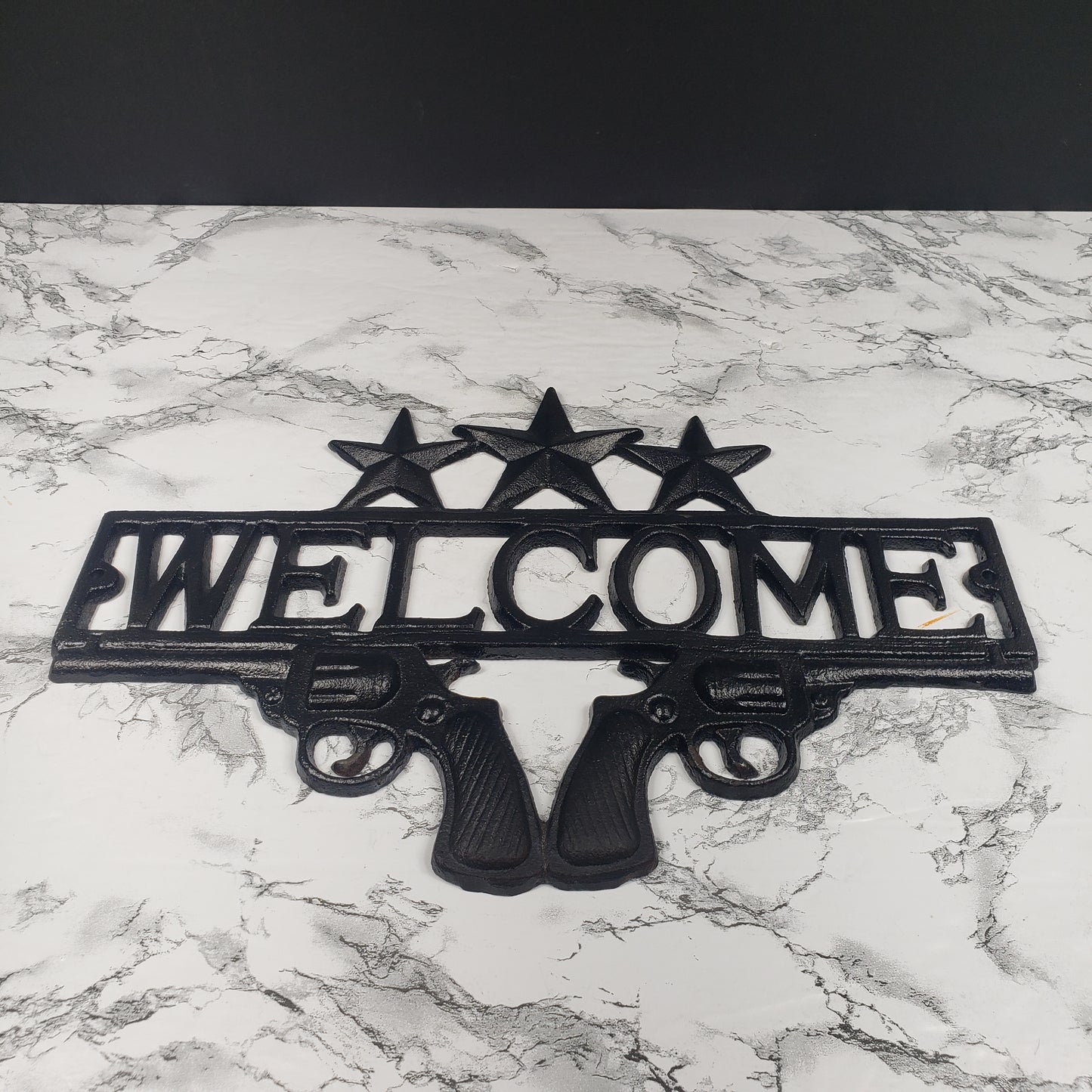 Welcome Sign Cast Iron