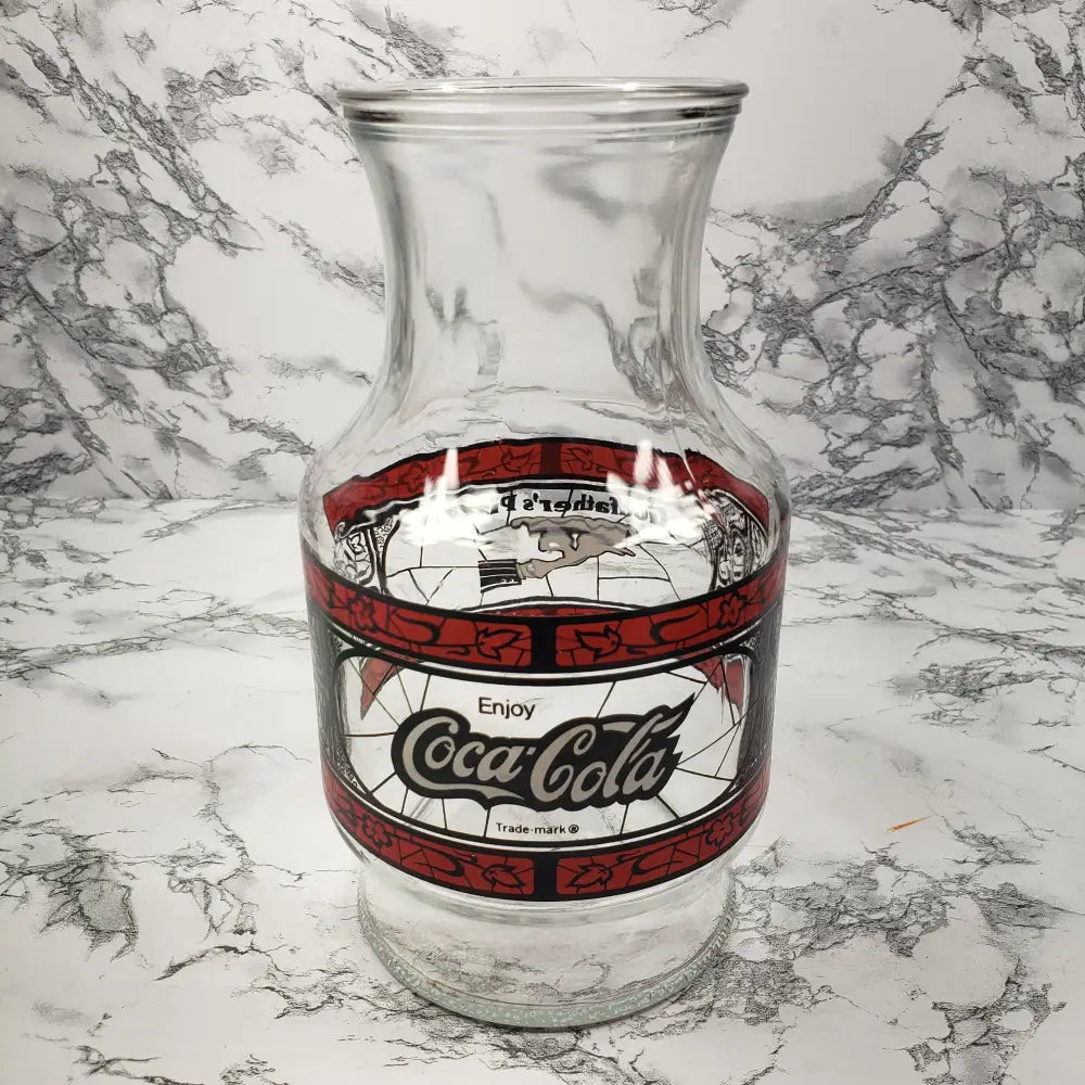 Coca-Cola Godfathers Pizza Carafe Vintage Decor