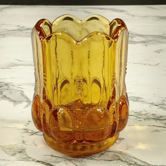 Degenhart Glass Beaded Oval Trinket Toothpick Paperweight Vintage Decor