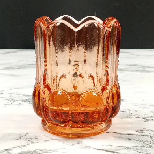 Degenhart Glass Beaded Oval Trinket Toothpick Paperweight Vintage Decor