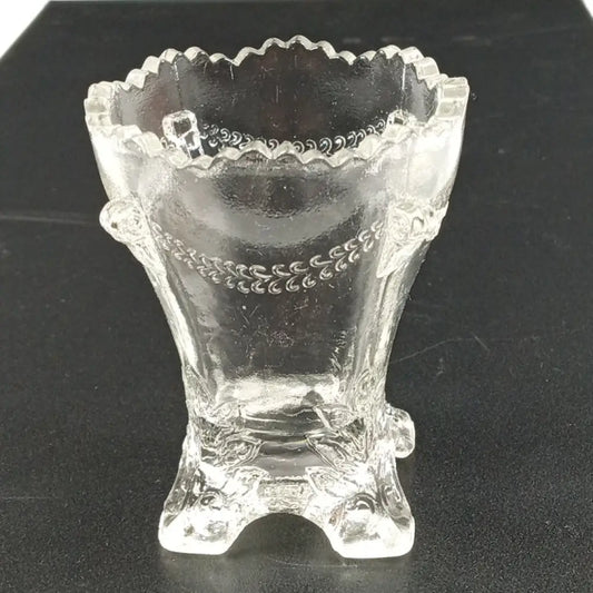 Degenhart Glass Colonial Drape Trinket Paperweight Toothpick Vtg Decor
