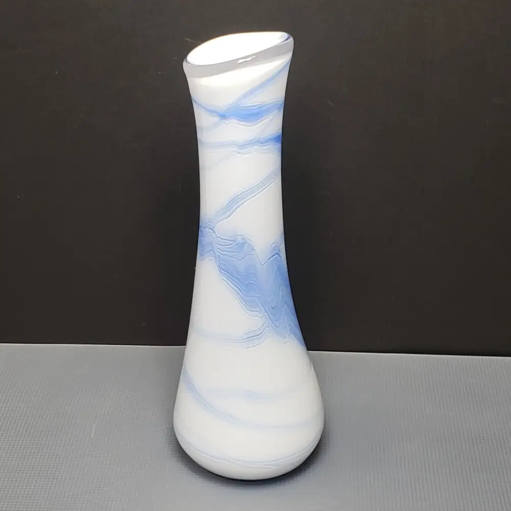 Handmade Signed Blown Cased Glass Vase - Decor