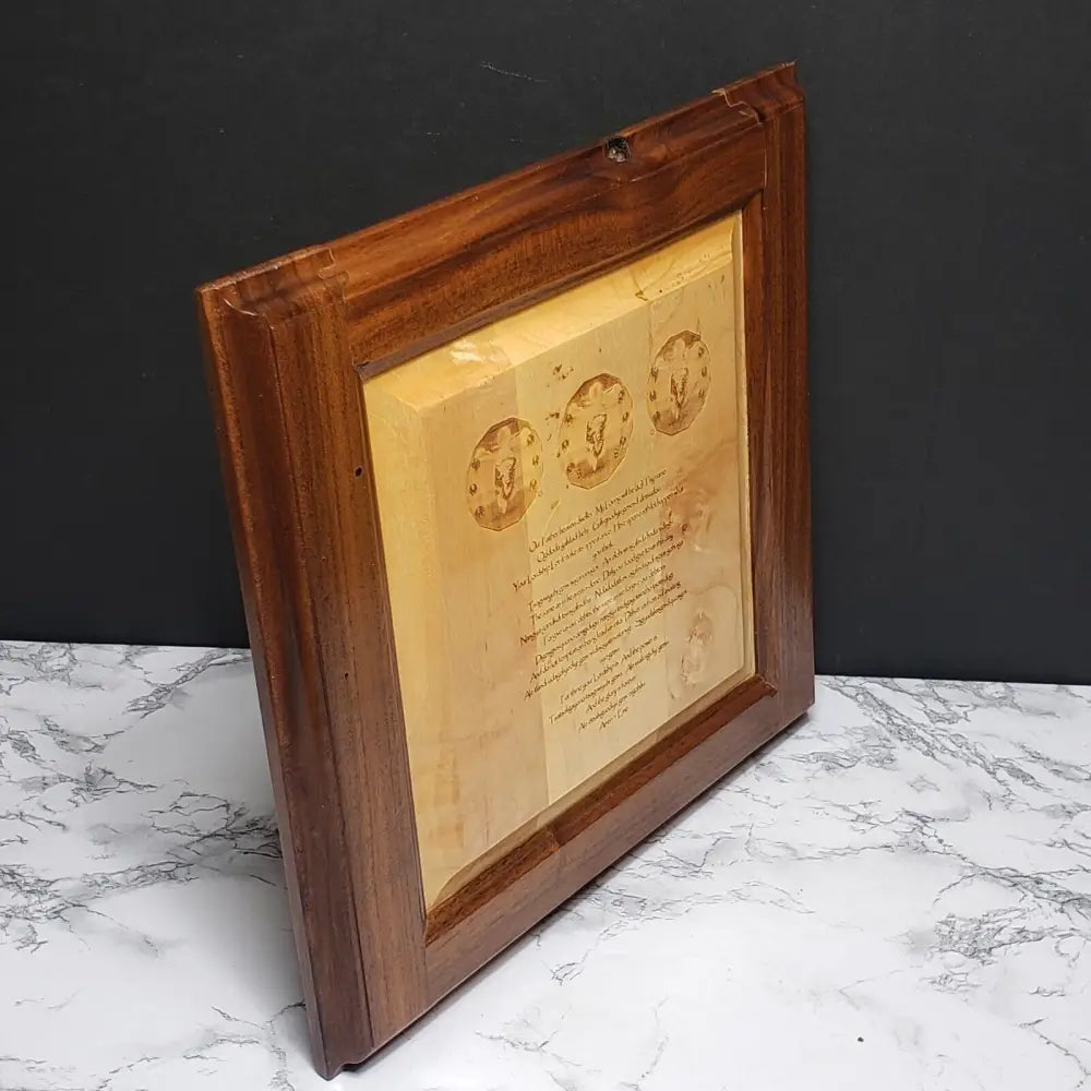 Solid Wood Laser Etched Indian Prayer Decor