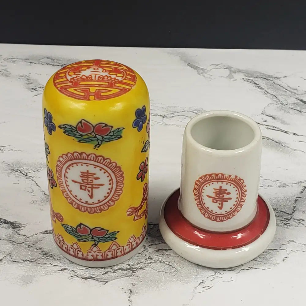 Jingdezhen Porcelain Toothpick Holder Decor