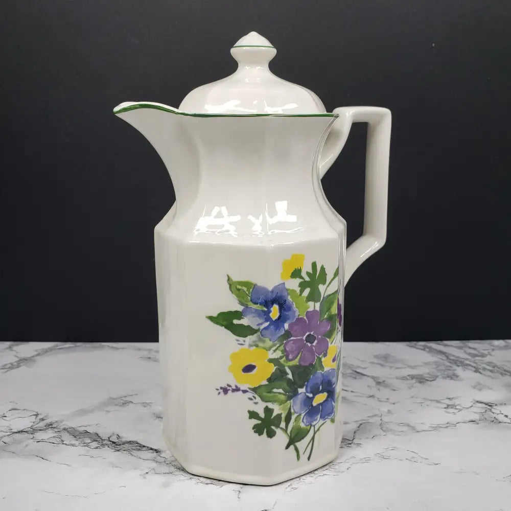 Kensington Staffordshire Ironstone Wayside Teapot And Creamer Vintage Decor