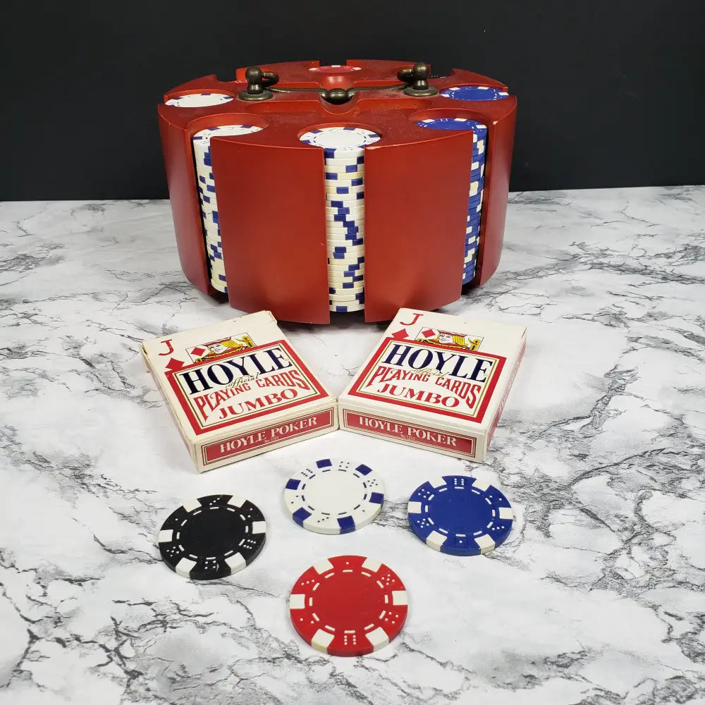 Poker Chip Carousel 200 Set Vintage Chips & Sets