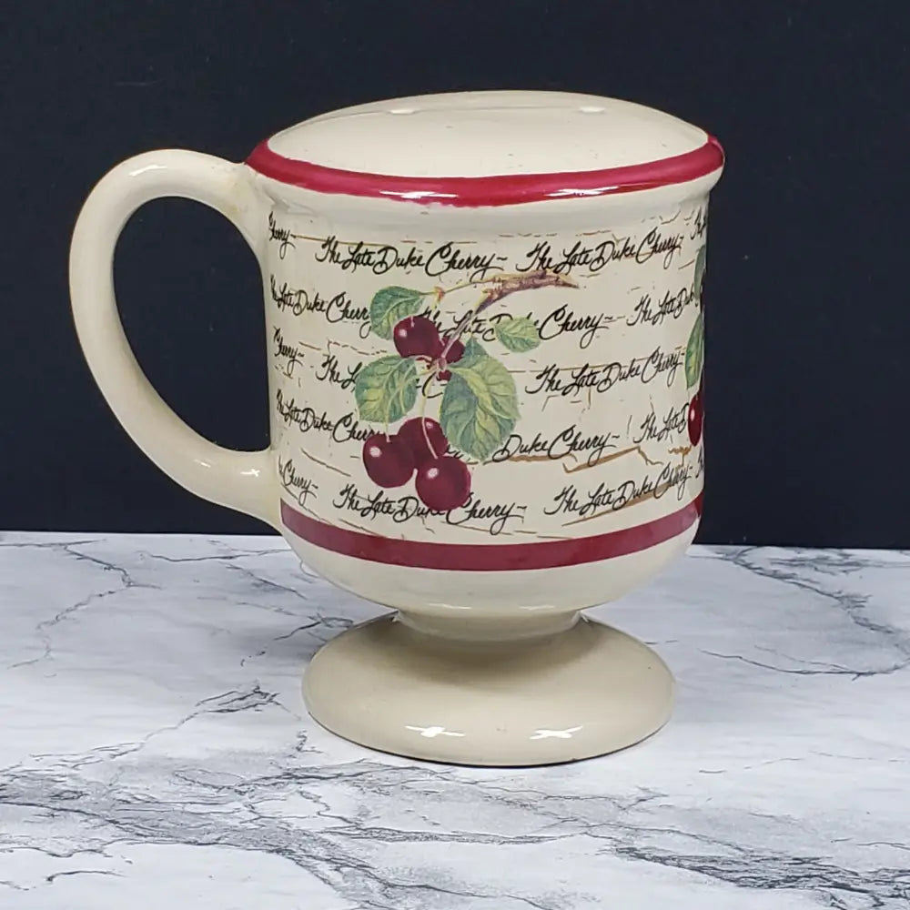 Salt Pepper Shakers Cherry Coffee Cup Vintage &