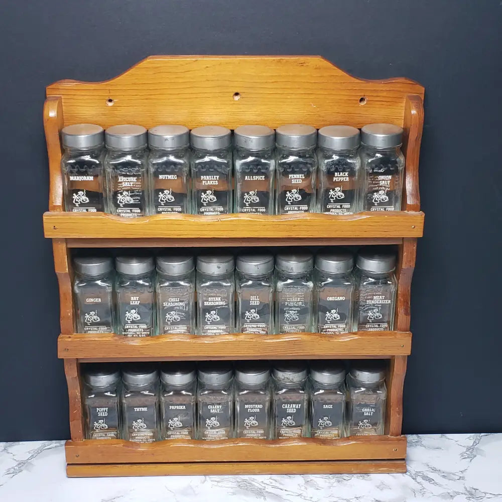 Spice Rack 24 Jar (Vintage) Decor