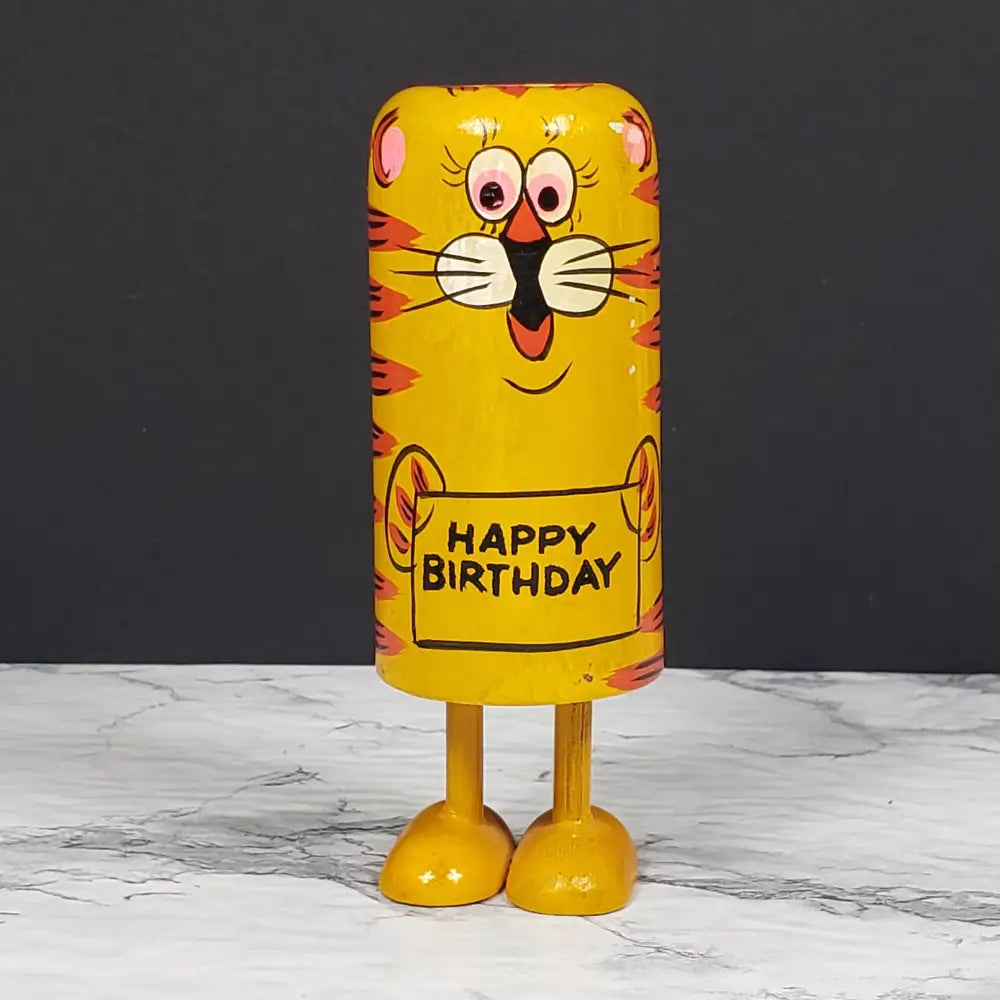 Tiger Popsie Toy Happy Birthday Vintage Collectibles