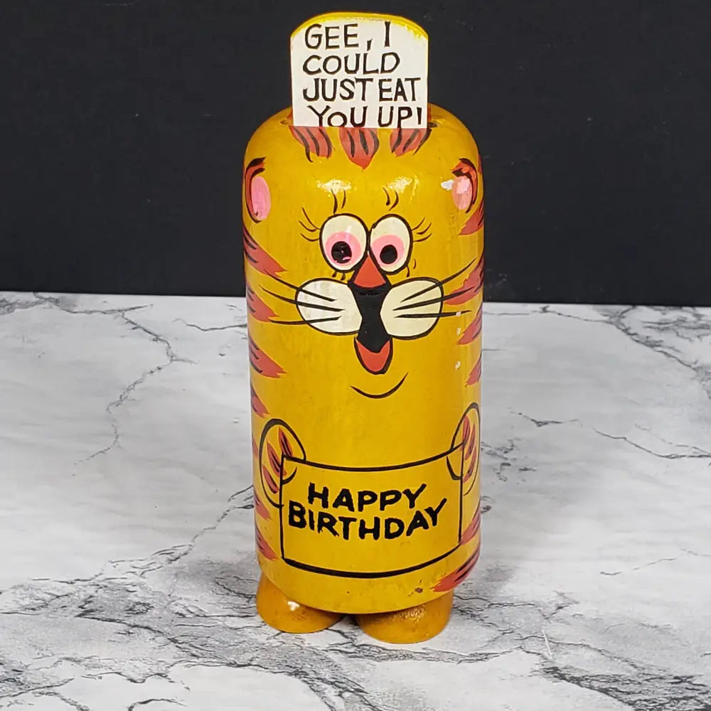 Tiger Popsie Toy Happy Birthday Vintage Collectibles