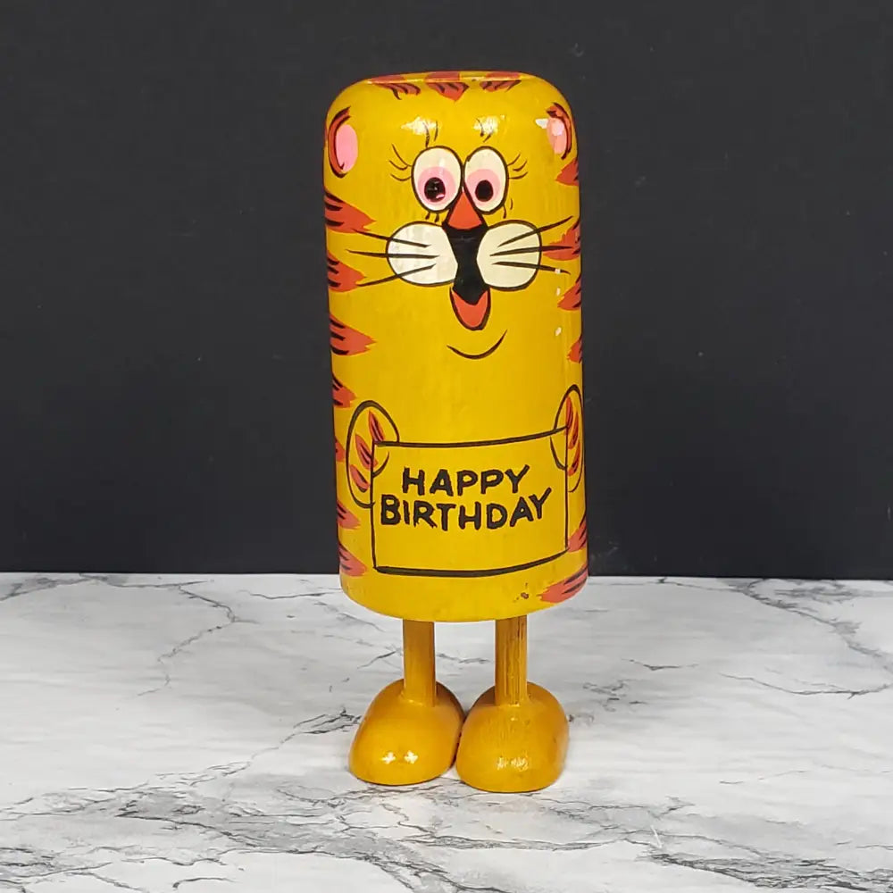 Tiger Popsie Toy Happy Birthday Vintage Collectibles