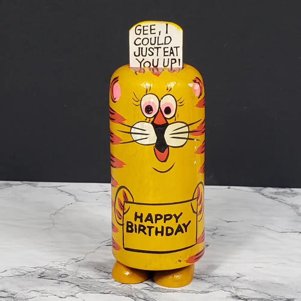 Tiger Popsie Toy Happy Birthday Vintage Collectibles