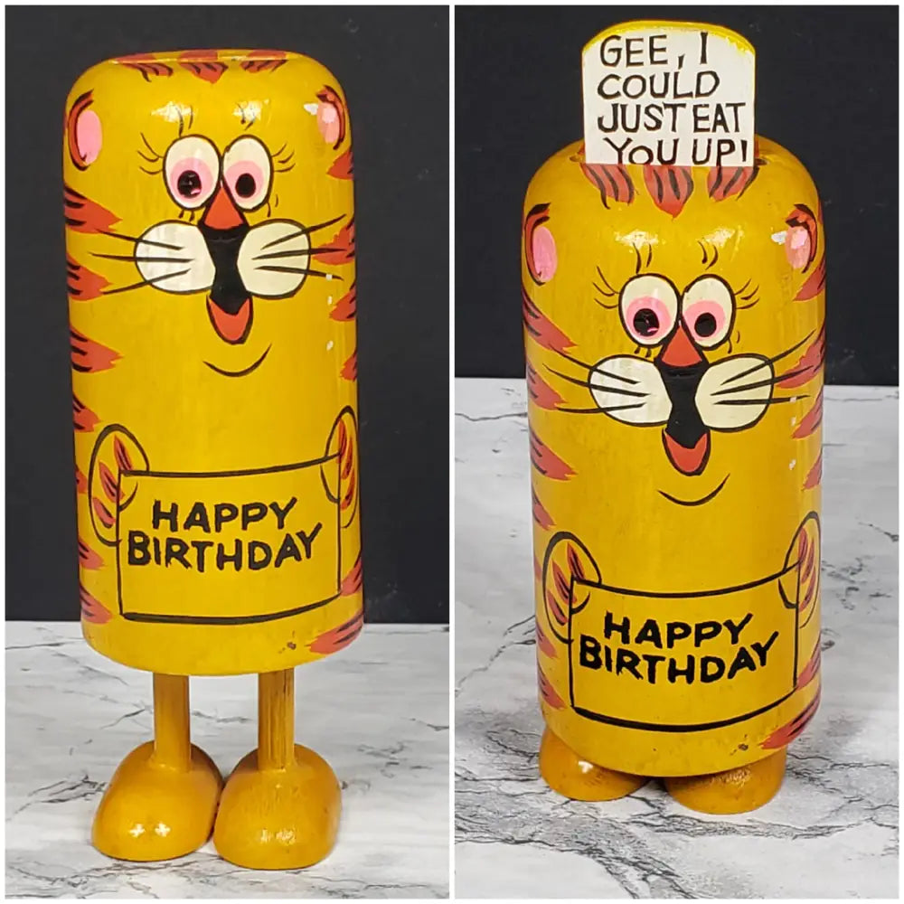 Tiger Popsie Toy Happy Birthday Vintage Collectibles