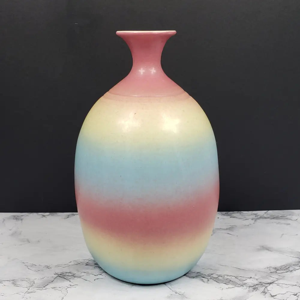 Vase Handmade Artist Signed Jt Dryden Pottery Vintage Decor