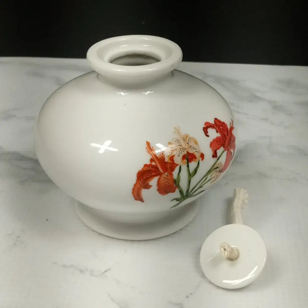 Wicks & Sticks Porcelain Oil Lamp ( Vintage ) Decor